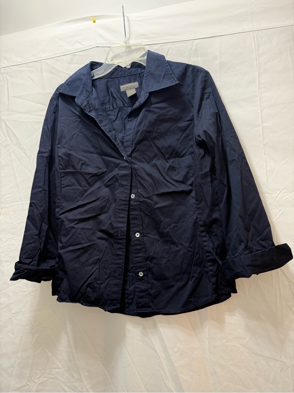 Banana Republic Navy Button-Up Blazer